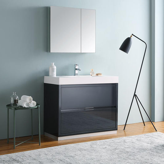Fresca-Valencia-40"-Dark-Slate-Gray-Free-Standing-Modern-Bathroom-Vanity-w/-Medicine-Cabinet-(FVN8442GG)
