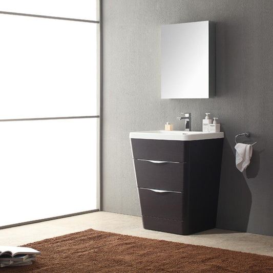 Fresca-Milano-26"-Chestnut-Modern-Bathroom-Vanity-w/-Medicine-Cabinet-(FVN8525CN)