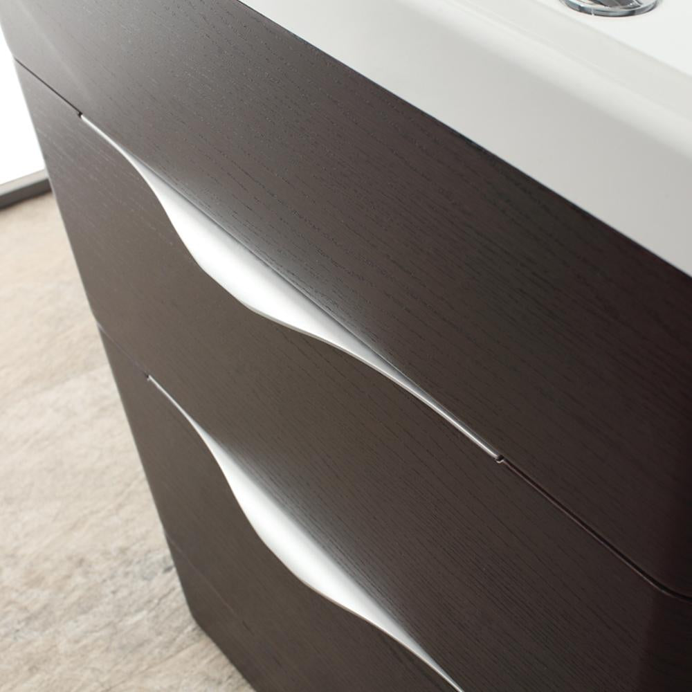 Fresca Milano 26" Chestnut Modern Bathroom Vanity w/ Medicine Cabinet