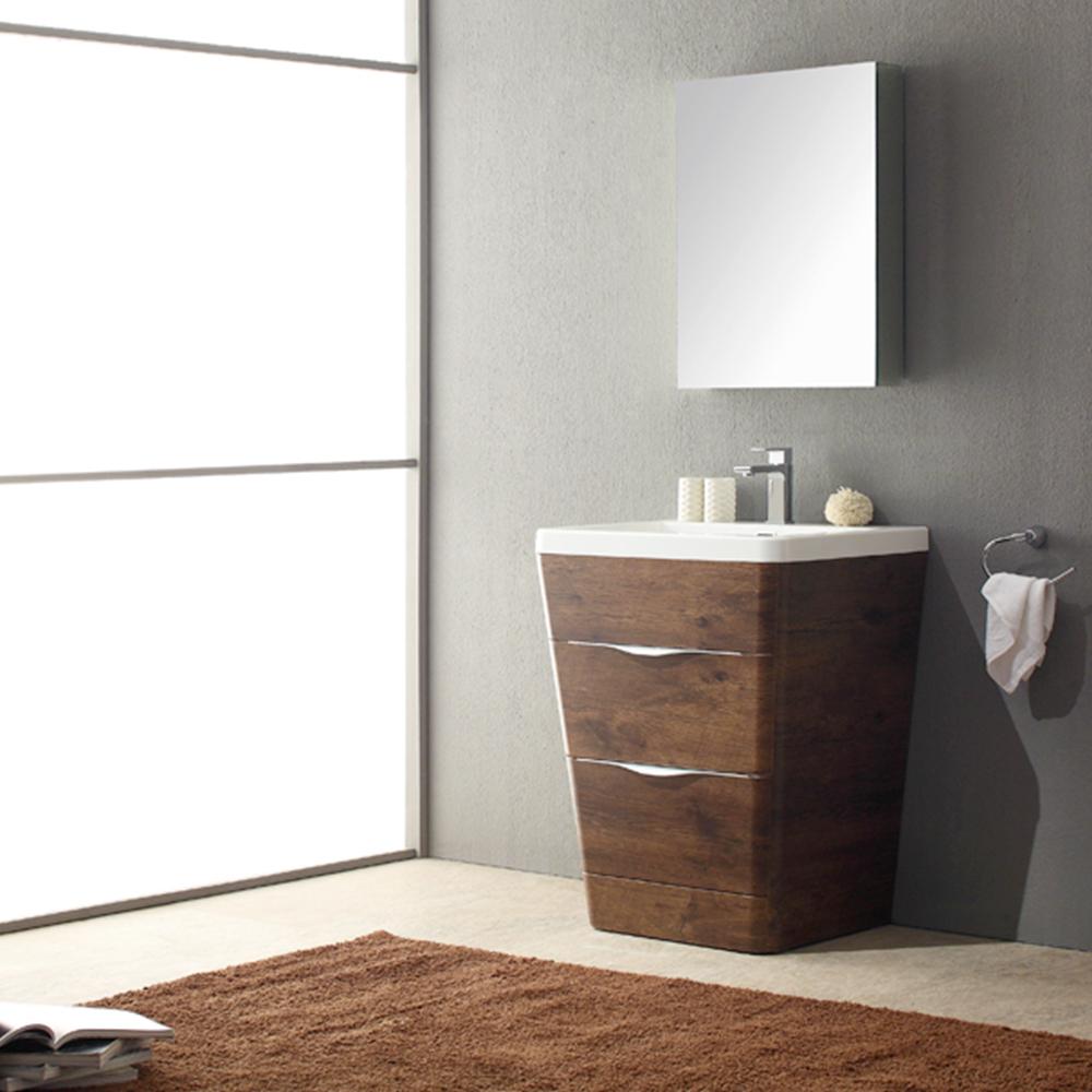 Fresca-Milano-26"-Rosewood-Modern-Bathroom-Vanity-w/-Medicine-Cabinet-(FVN8525RW)