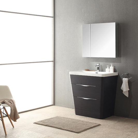 Fresca-Milano-32"-Chestnut-Modern-Bathroom-Vanity-w/-Medicine-Cabinet-(FVN8532CN)