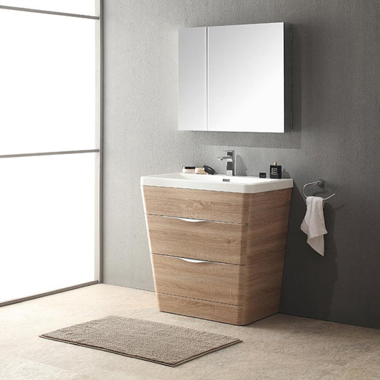 Fresca-Milano-32"-White-Oak-Modern-Bathroom-Vanity-w/-Medicine-Cabinet-(FVN8532WK)