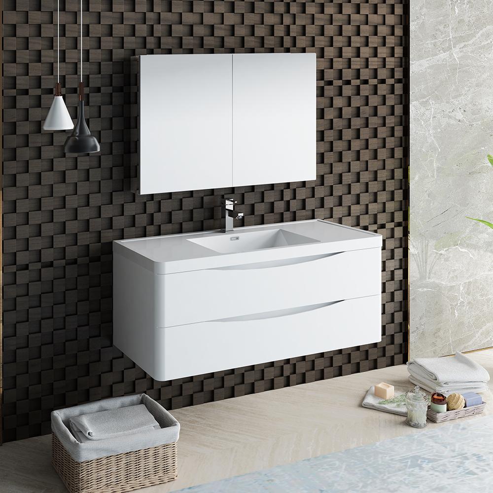 Fresca-Tuscany-48"-Glossy-White-Wall-Hung-Modern-Bathroom-Vanity-w/-Medicine-Cabinet-(FVN9048WH)
