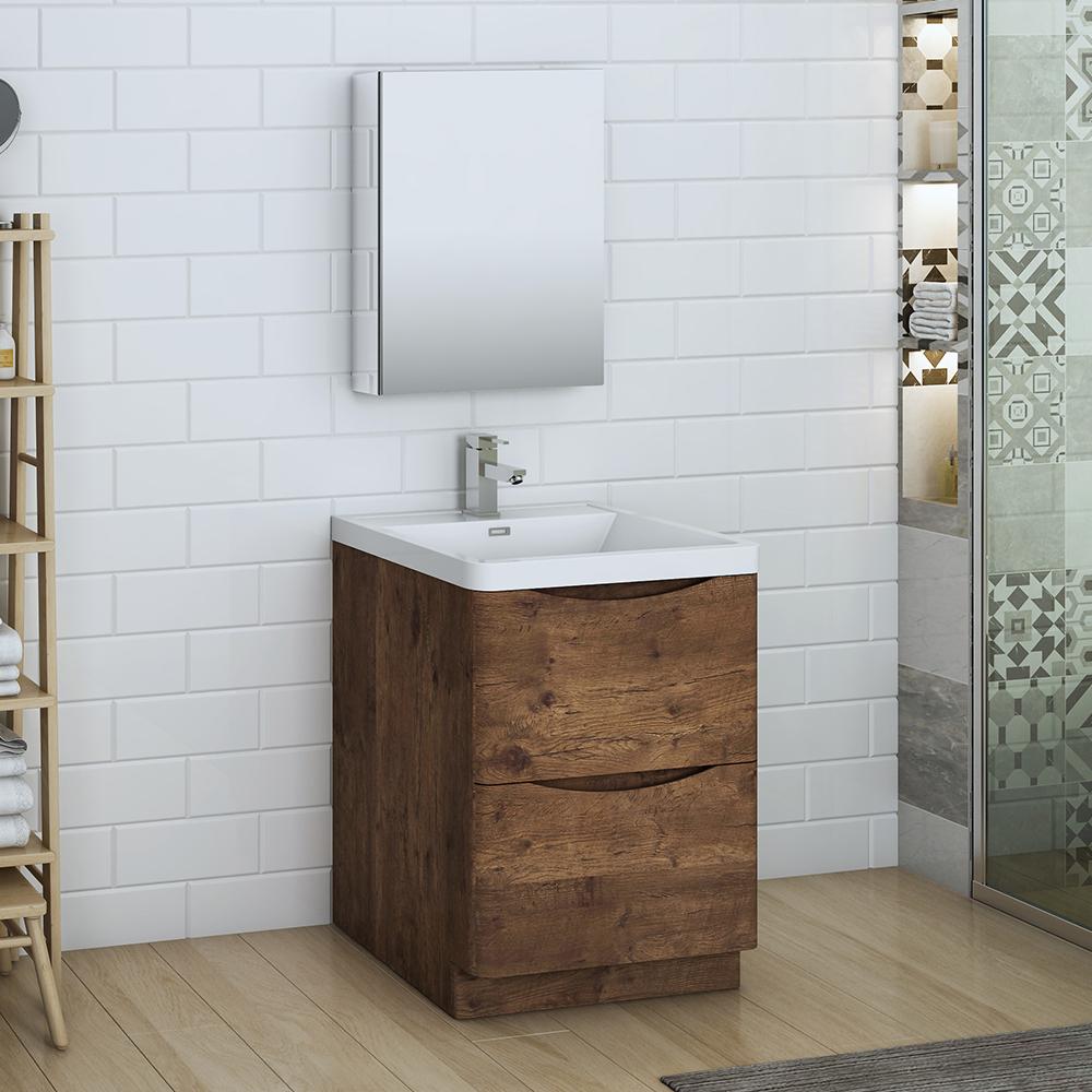 Fresca-Tuscany-24"-Rosewood-Free-Standing-Modern-Bathroom-Vanity-w/-Medicine-Cabinet-(FVN9124RW)