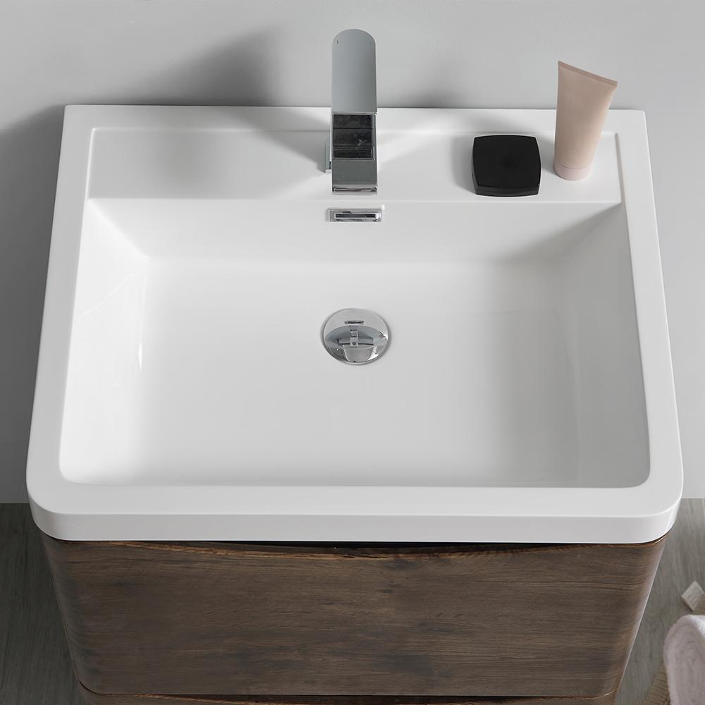 Fresca Tuscany 24" Rosewood Free Standing Modern Bathroom Vanity w/ Medicine Cabinet