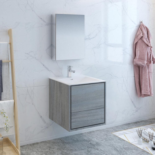 Fresca-Catania-24"-Ocean-Gray-Wall-Hung-Modern-Bathroom-Vanity-w/-Medicine-Cabinet-(FVN9224OG)