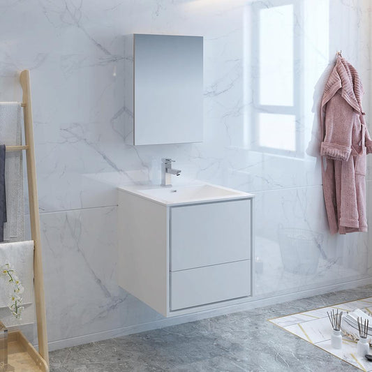 Fresca-Catania-24"-Glossy-White-Wall-Hung-Modern-Bathroom-Vanity-w/-Medicine-Cabinet-(FVN9224WH)