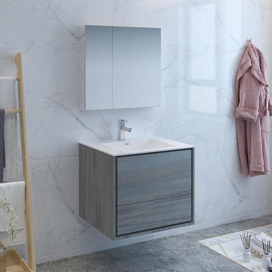 Fresca-Catania-30"-Ocean-Gray-Wall-Hung-Modern-Bathroom-Vanity-w/-Medicine-Cabinet-(FVN9230OG)