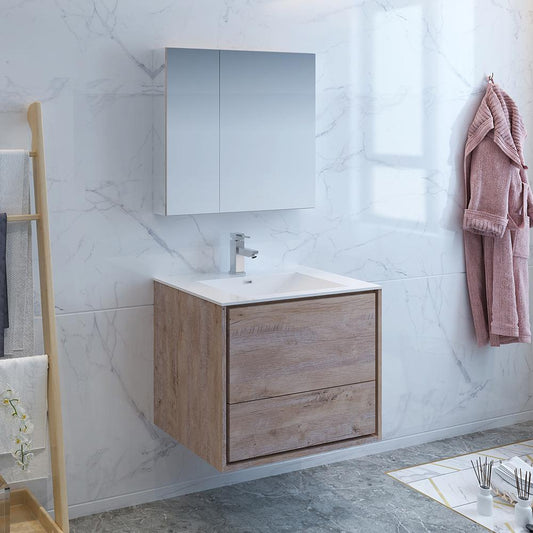 Fresca-Catania-30"-Rustic-Natural-Wood-Wall-Hung-Modern-Bathroom-Vanity-w/-Medicine-Cabinet-(FVN9230RNW)
