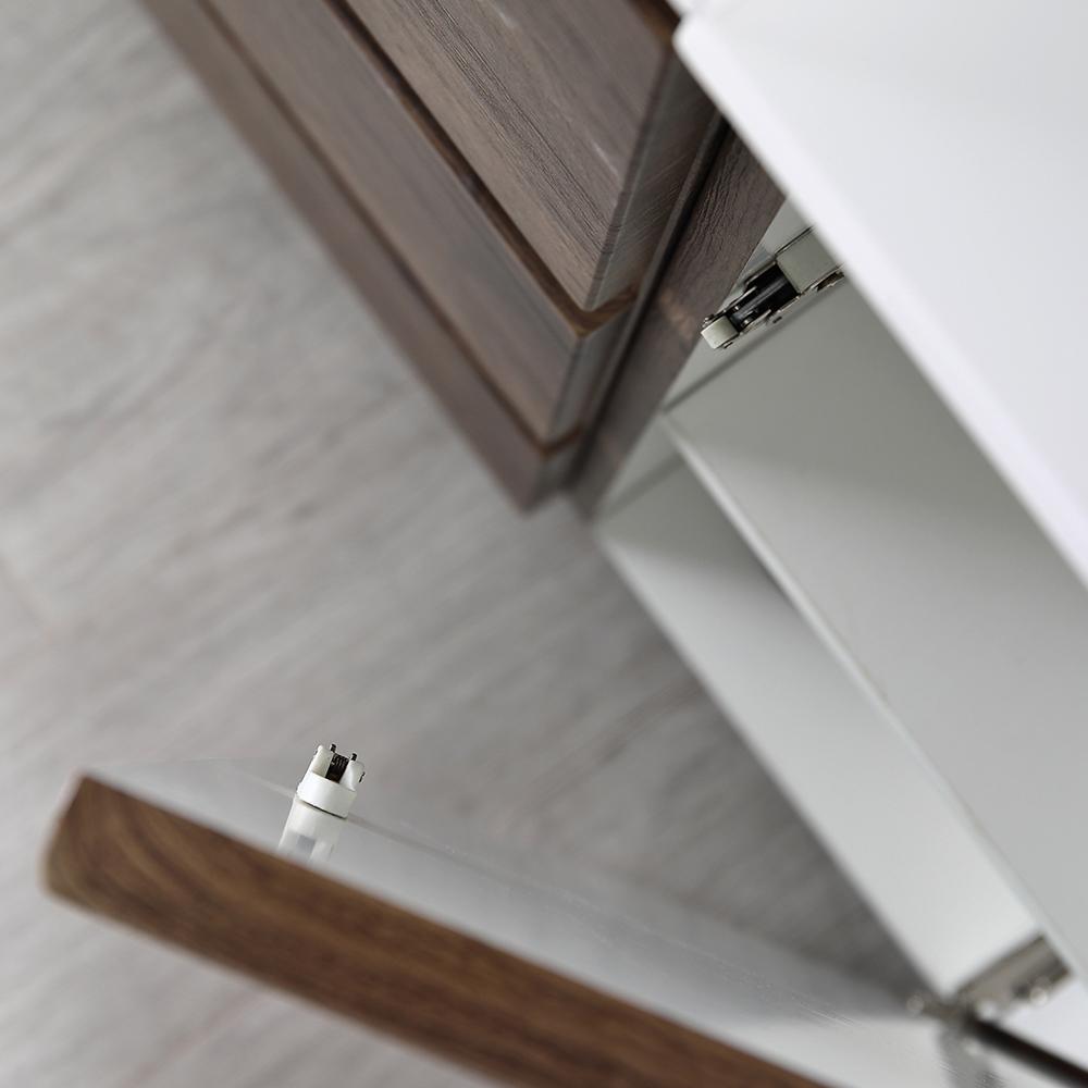 Fresca Lazzaro 60" Rosewood Free Standing Double Sink Modern Bathroom Vanity w/ Medicine Cabinet