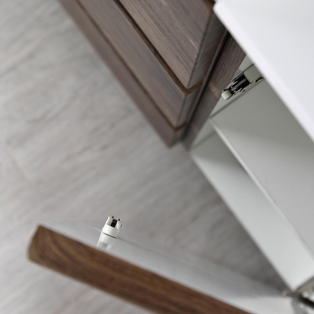Fresca Lazzaro 84" Rosewood Free Standing Double Sink Modern Bathroom Vanity w/ Medicine Cabinet