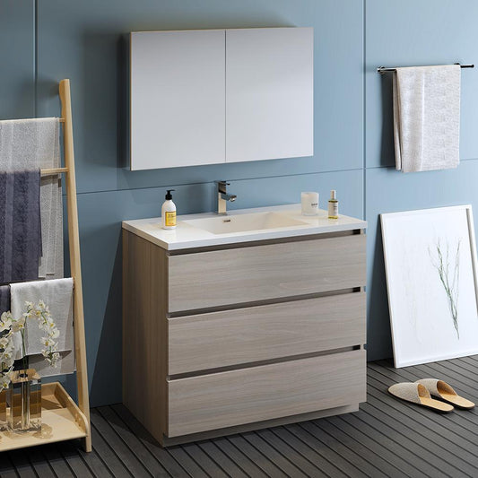 Fresca-Lazzaro-42"-Gray-Wood-Free-Standing-Modern-Bathroom-Vanity-w/-Medicine-Cabinet-(FVN9342MGO)