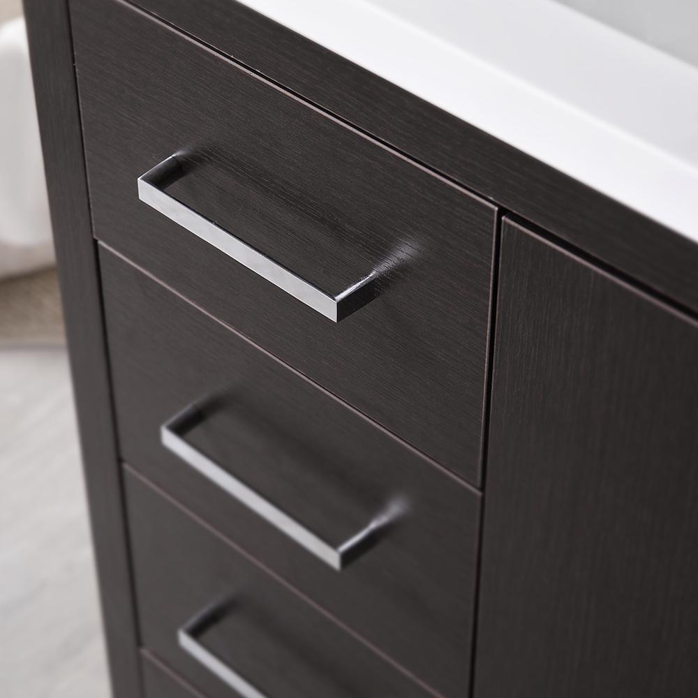 Fresca Imperia 36" Dark Gray Oak Free Standing Modern Bathroom Vanity w/ Medicine Cabinet- Left Version